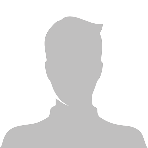The image shows a silhouette of a person with a neutral expression against a white background.